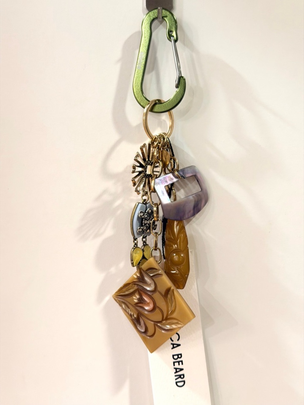 Veronica Beard Paracord Multi Charm Bag Keychain NWT